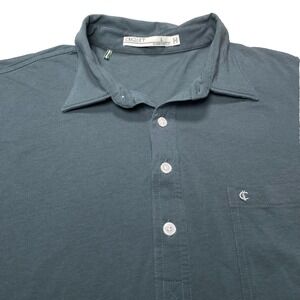 Criquet Top Shelf Players Shirt Polo L Mens S/S Golf Dark Turquoise